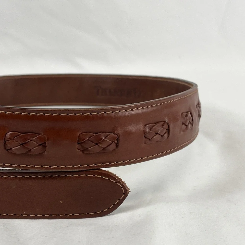 Thornton Bay Genuine Brown Leather‎ Made in Turkey  Belt size 36